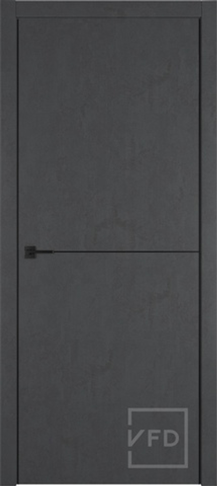 Межкомнатные двери ВФД "URBAN 1" 4х4 Emalex Stee/Black Mould