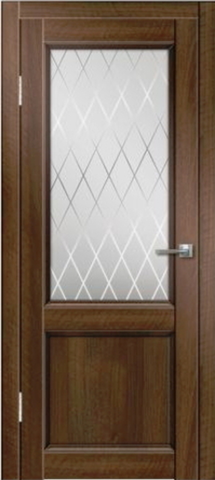 Межкомнатные двери ДВЕРНАЯ ЛИНИЯ "ГРАНД" Орех тиснёный ДО