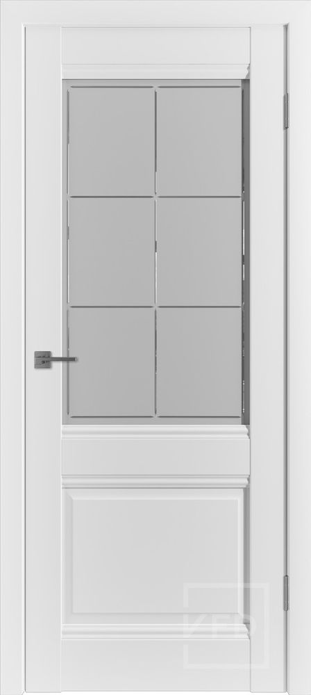 Межкомнатные двери ВФД "EMALEX С2" EMALEX ICE / White Cloud ДО