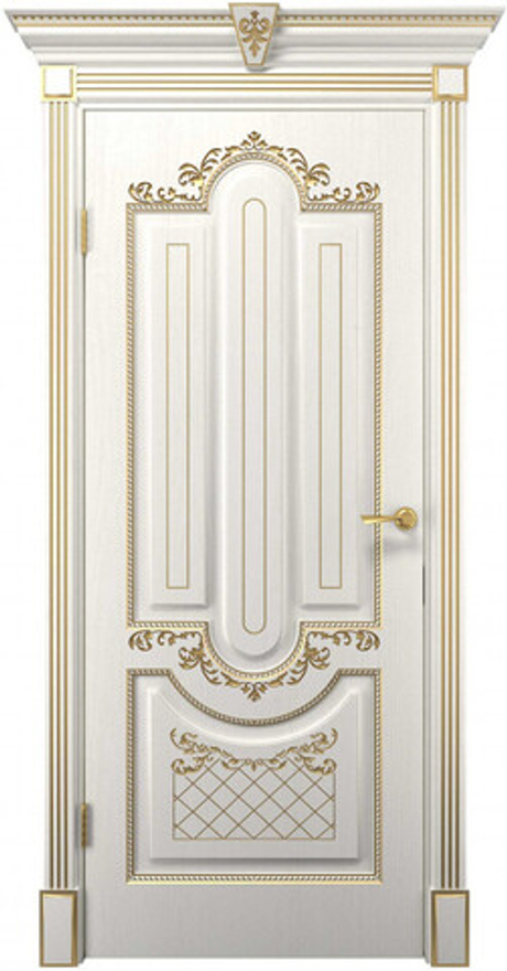 Interne doors накладка на сейф дверь  "александрия-2" (дг) белая эмаль/патина серебро