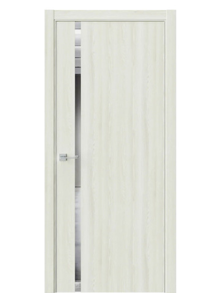 Двери WestStyle  "IN 36" Клен Крем /Зеркало /алюм.кромка  ДО
