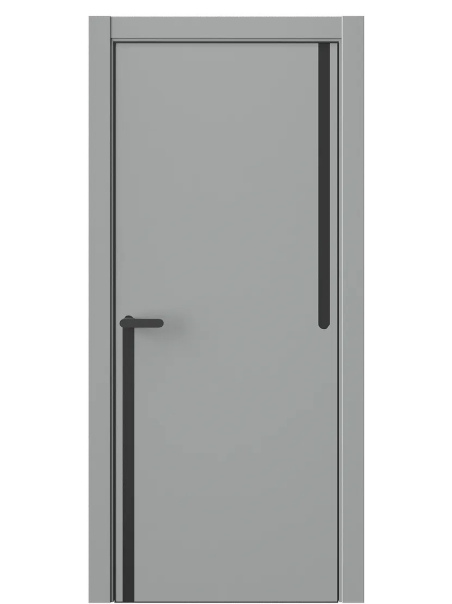 Двери WestStyle  "IN М2.3" Серая Гавань /молдинг /алюм.кромка  ДГ