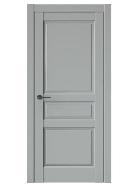 Двери WestStyle  LVT 5 Серая Гавань/ Графит Сатинат ДО