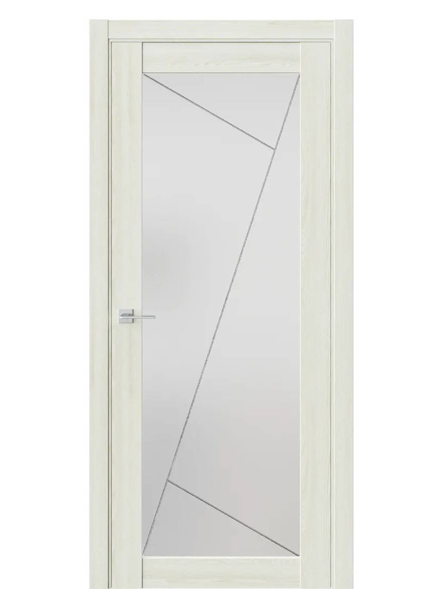 Двери WestStyle  NR2  Клён Крем /Белое Сатинат ДО