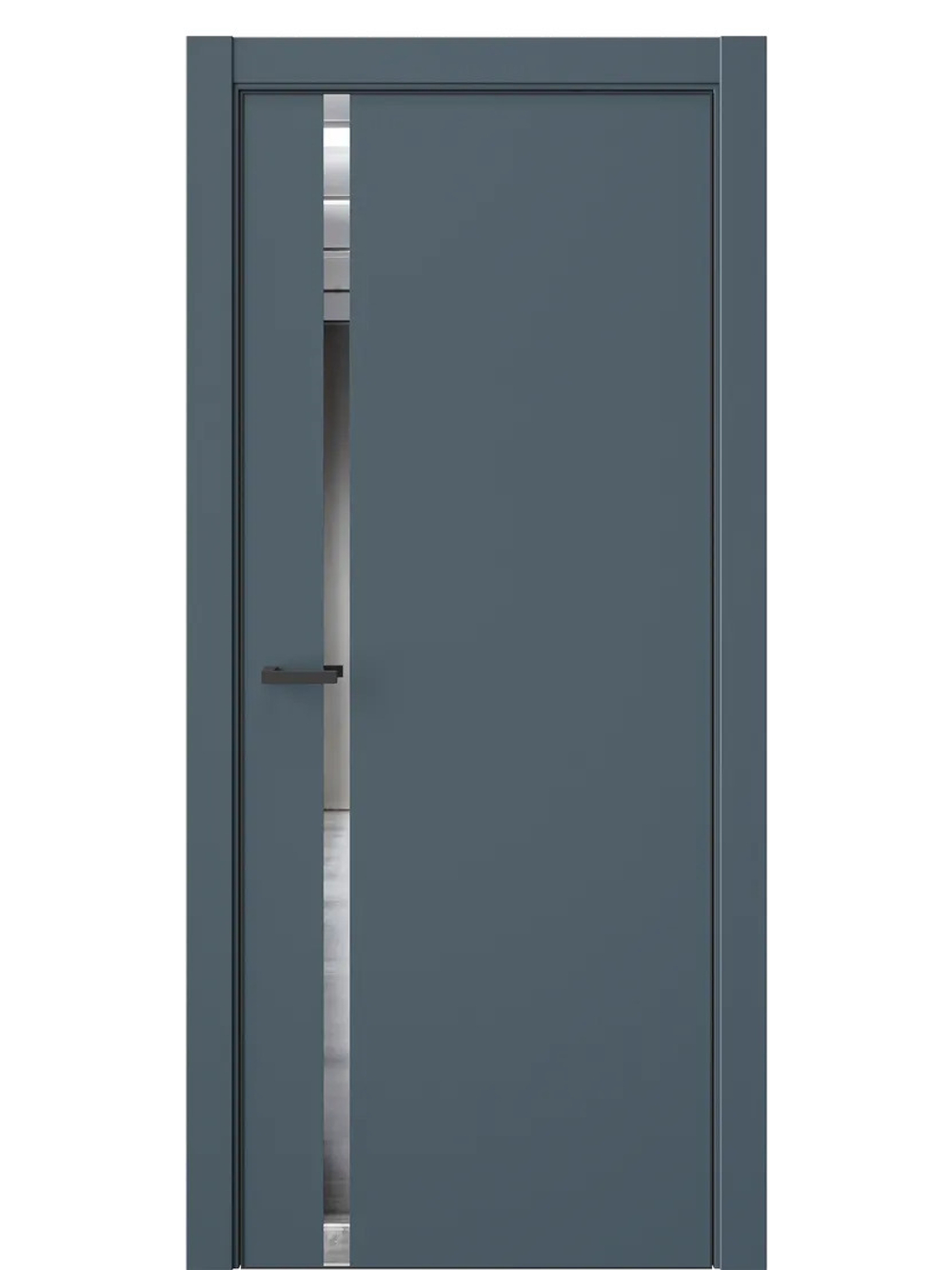 Двери WestStyle  "IN 36" Океанская Волна /Зеркало /алюм.кромка  ДО