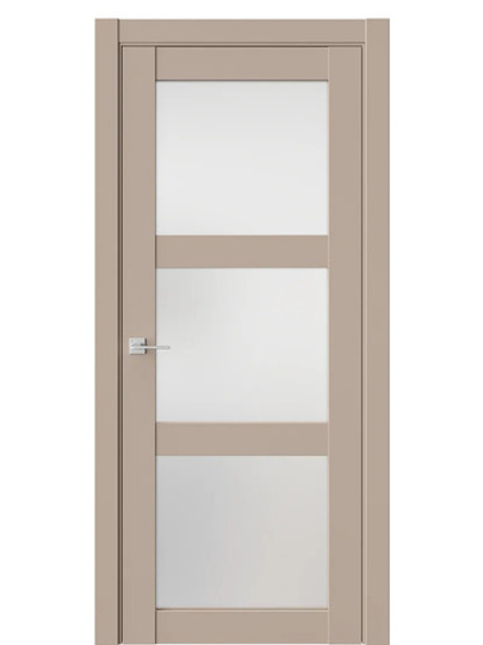 Двери WestStyle  NR6  Гляссе /Белое Сатинат ДО