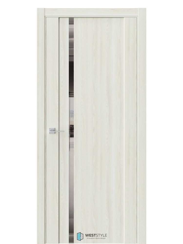 Двери WestStyle F31 Клён крем /Зеркало графит  ДО