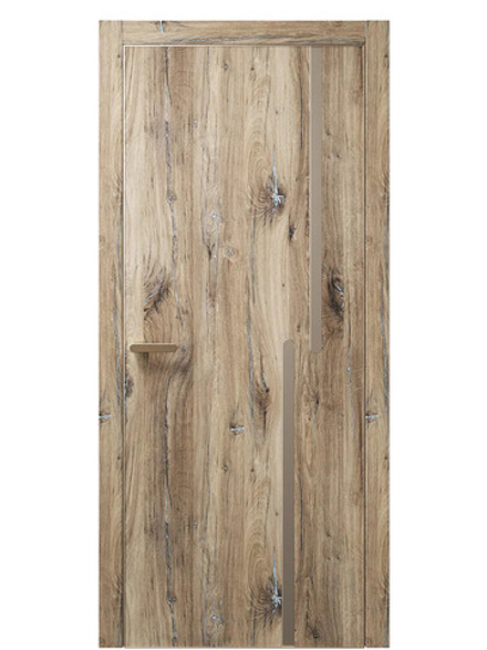 Двери WestStyle  "IN М2.1" Дуб Флагстафф /молдинг /алюм.кромка  ДГ