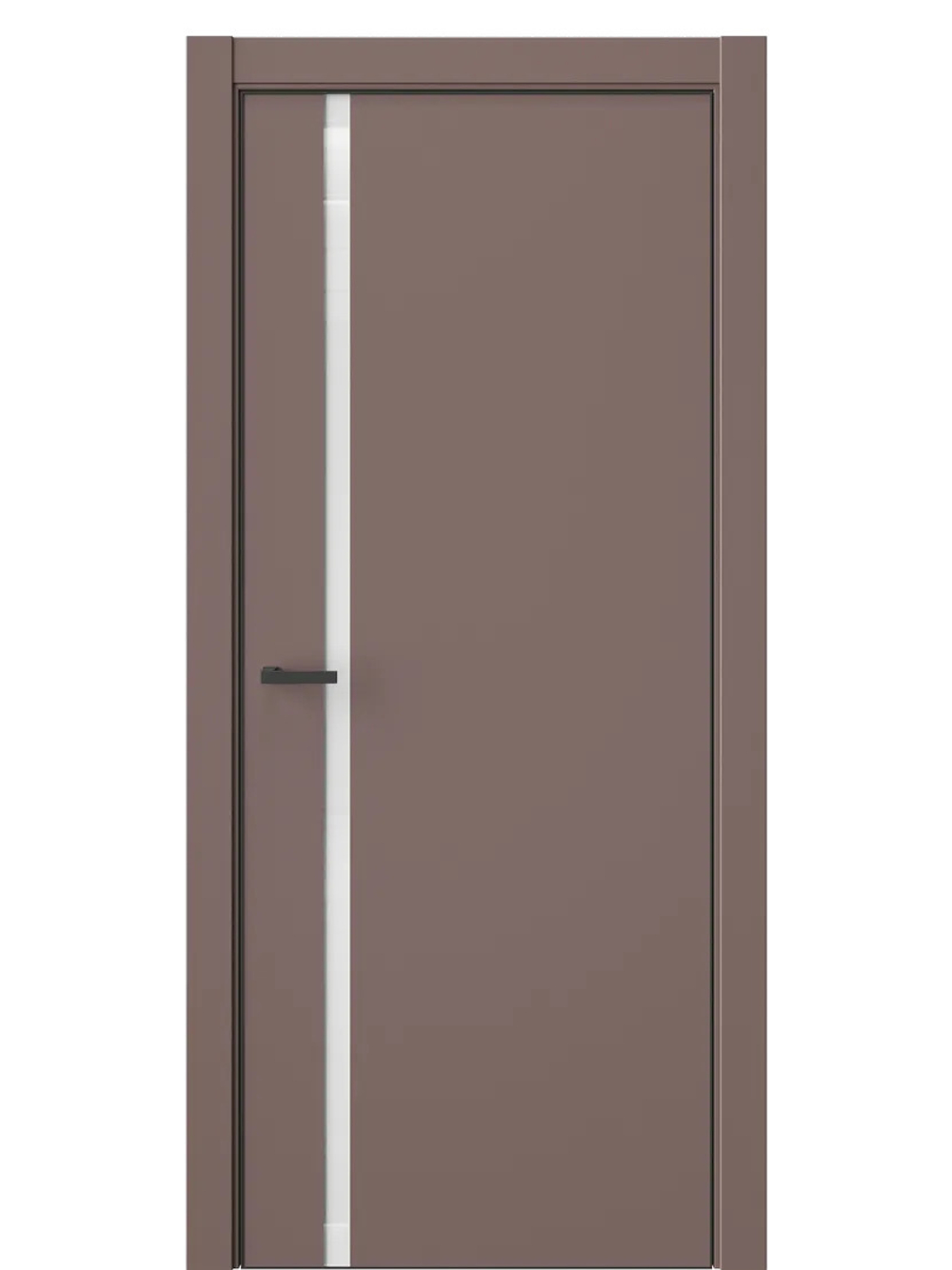 Двери WestStyle  "IN 36" Милкшейк /Аляска Lacobel /алюм.кромка  ДО