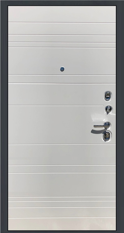 Сейф-двери сударь мд-39 серая матовая/белая матовая