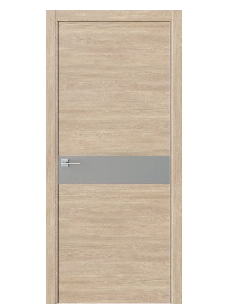 Двери WestStyle  "IN 1" Брандо /Зеркало сатин графит /алюм.кромка ДО