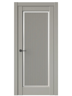 Двери WestStyle  LVT 1 FL Пустынное Золото/ Белое Сатинат ДО