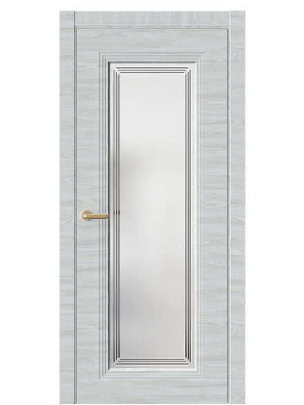 Двери WestStyle  Monte 2 Дуб Амбер Горизонт /Белое Сатинат ДО