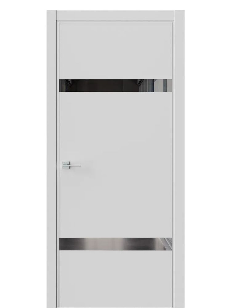 Двери WestStyle "IN 3" EmLayer Серый /Зеркало графит /алюм.кромка ДО Двери WestStyle "IN 3" EmLayer Серый /Зеркало графит /алюм.кромка ДО