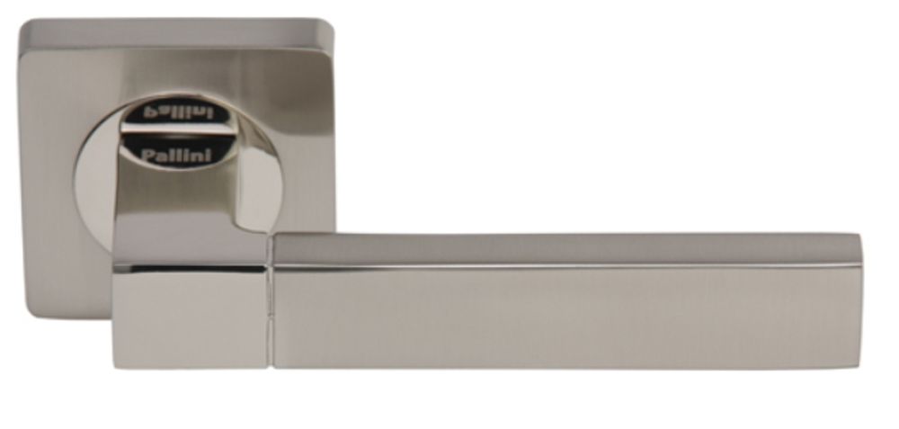 Дверные ручки pallini "бари" silver pal-103-s sn/cp цвет - матовый никель