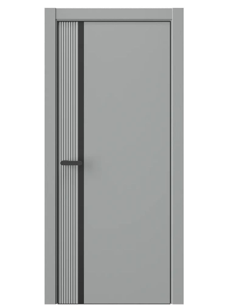 Двери WestStyle  "IN Flain 6" Серая Гавань /молдинг /алюм.кромка  ДГ