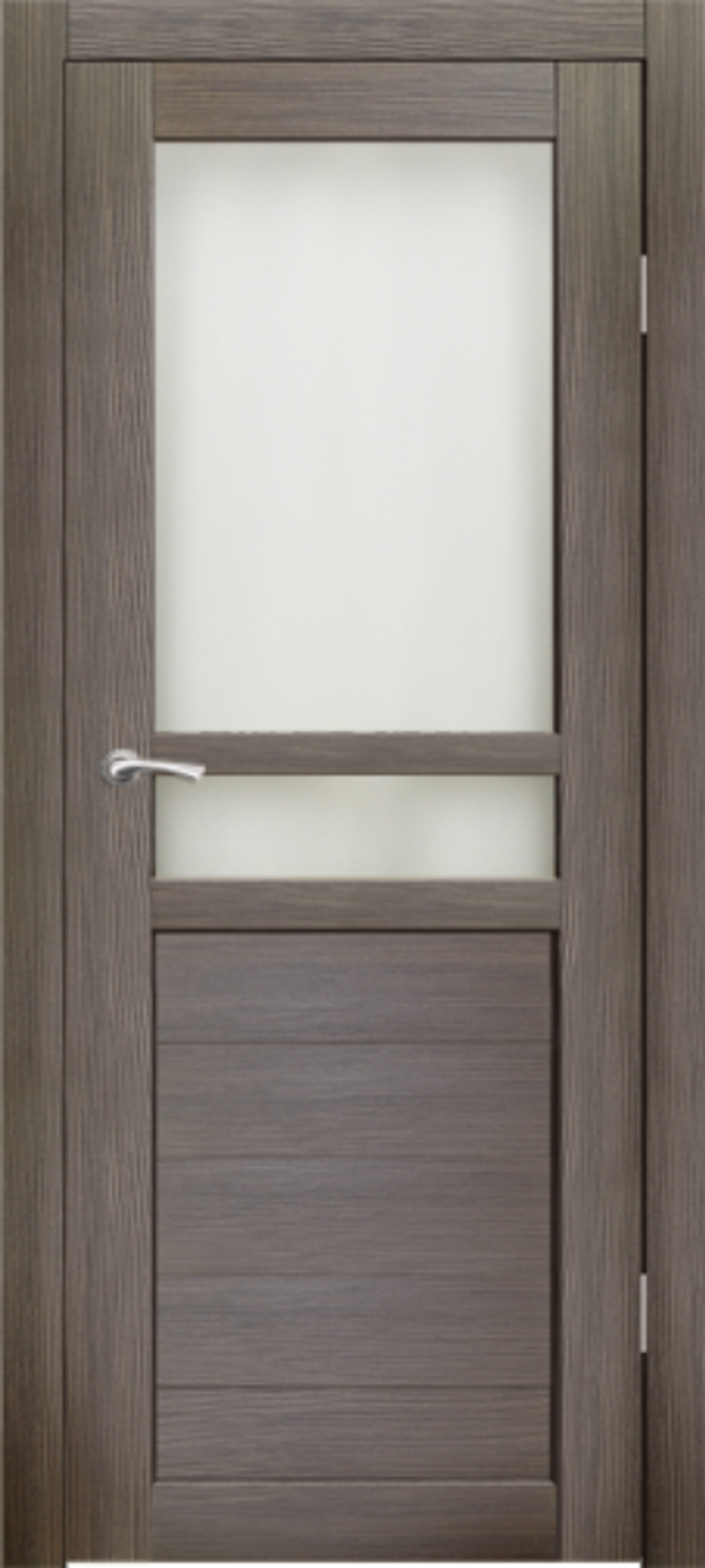 Межкомнатные двери SYNERGY "Фьяно" ДО Акация темная (Сатинат матовое)