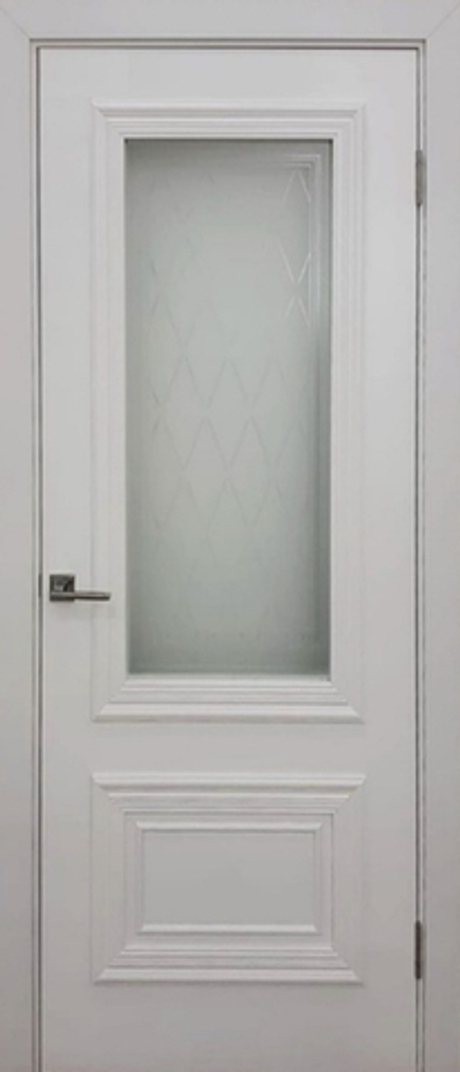 Межкомнатные двери INTERNE DOORS "ПРЕСТИЖ" 1/2 (ДО) Белая эмаль/Белое матовое №3