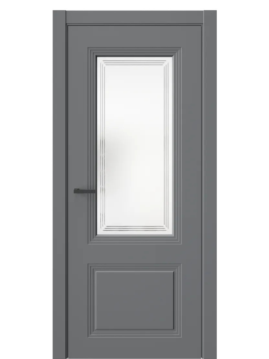 Двери WestStyle  Monte 4 Альпийская Ночь /Белое Сатинат ДО