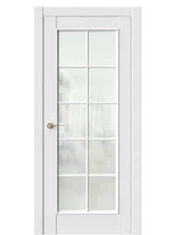 Двери WestStyle En 2 Emlayer белый / Кризет  ДО