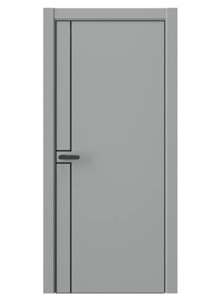 Двери WestStyle  "IN 42" Серая Гавань /алюм.кромка  ДГ