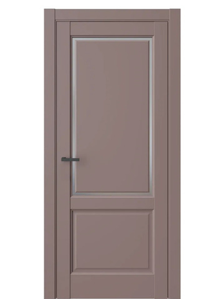 Двери WestStyle  LVT 3Е Милкшейк/ Графит Сатинат ДО