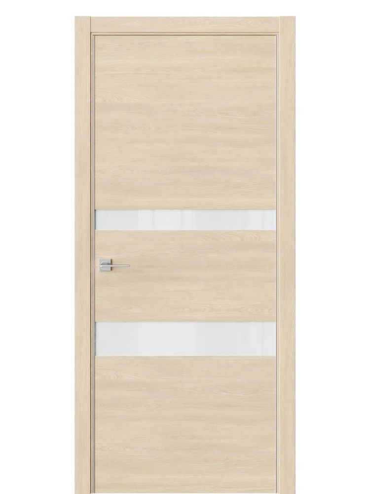 Двери WestStyle  "IN 16" Сенди /Белое Lacobel /алюм.кромка  ДО