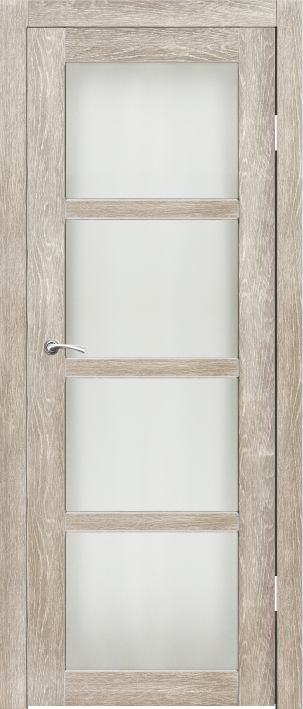 Межкомнатные двери SYNERGY "Трио" Грей (Сатинат матовое)