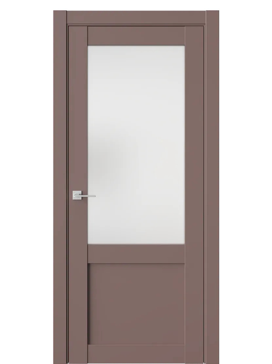 Двери WestStyle  NR4  Милкшейк /Белое Сатинат ДО