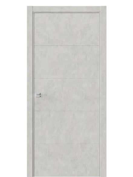 Двери WestStyle  "IN 10" Бетон Смоки /алюм.кромка ДГ