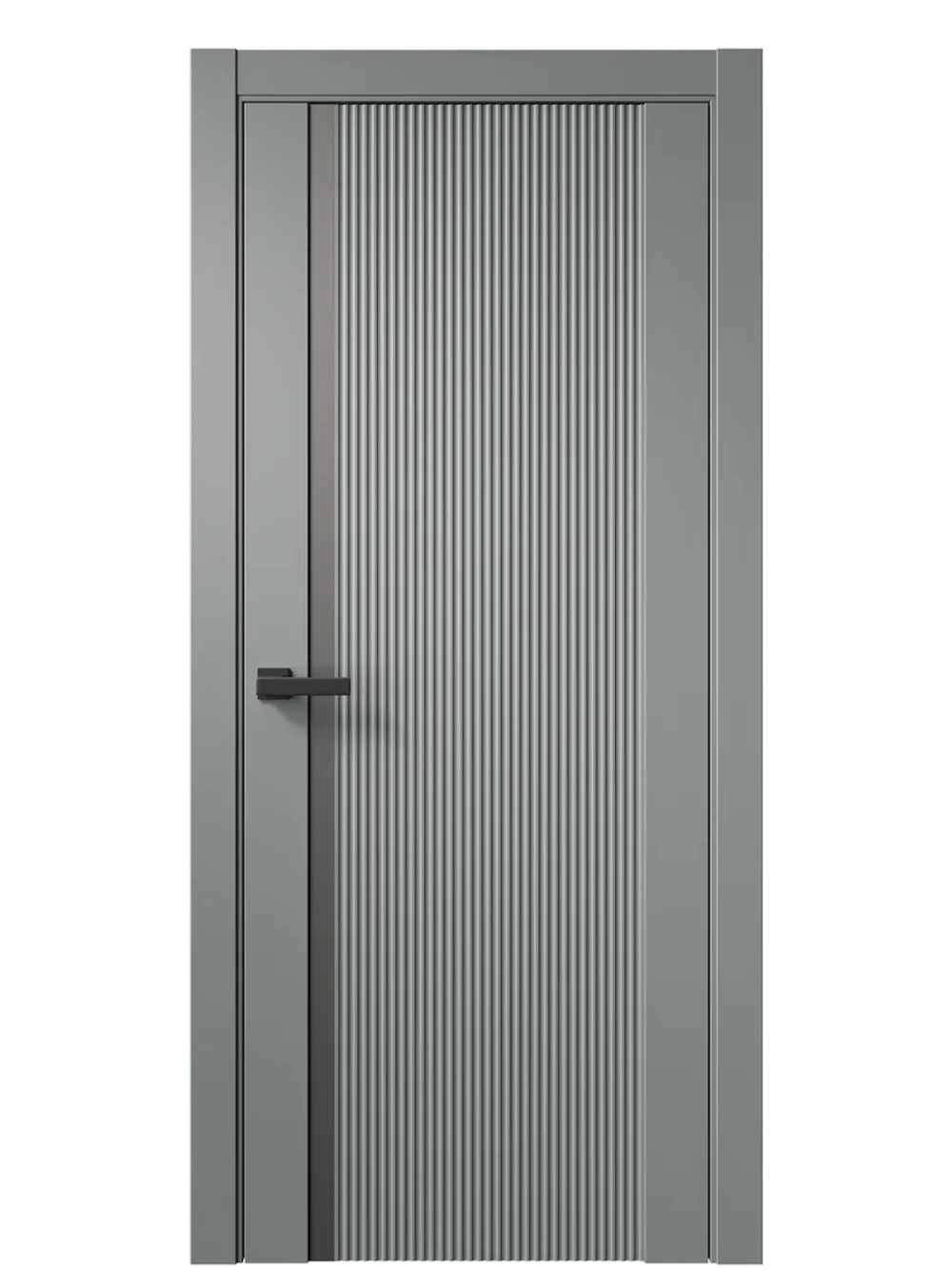 Двери WestStyle F30 F Морская галька /Зеркало сатин графит  ДО