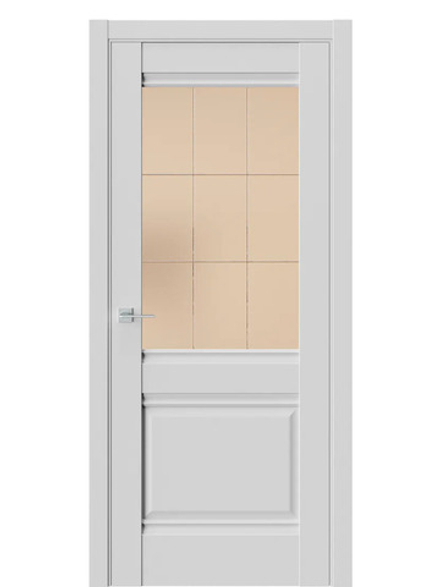 Двери WestStyle  "Ch 6"  Emlayer серый/ бронза сатинат ДО