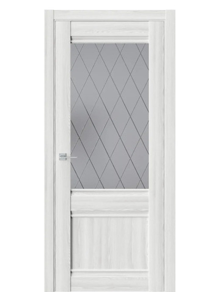 Двери WestStyle  "ChЕ 6" Клен Айс/белое сатинат  ДО