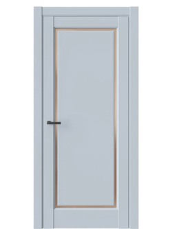 Двери WestStyle  LVT 1 Белая Ночь/ Бронза Сатинат ДО