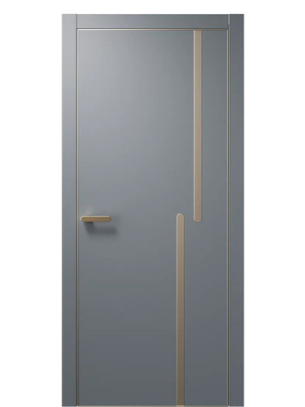 Двери WestStyle  "IN М2.1" Альпийская Ночь /молдинг /алюм.кромка  ДГ