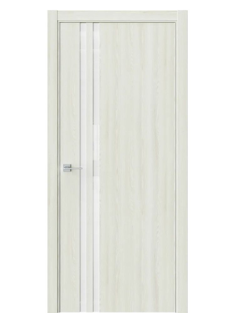 Двери WestStyle  "IN 37" Клен Крем /Аляска Lacobel /алюм.кромка  ДО