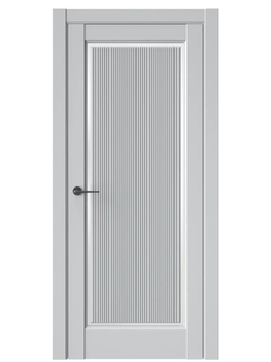 Двери WestStyle  LVT 1 FL Агатовое Сияние/ Белое Сатинат ДО