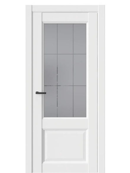 Двери WestStyle Enika 4 Emlayer белый /Графит Сатинат  ДО