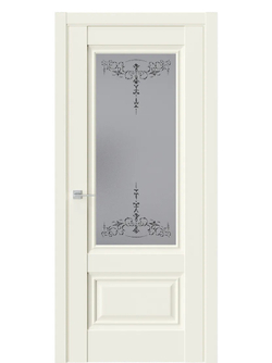 Двери WestStyle  "Ch 8"  Emlayer бежевый/ графит сатинат ДО