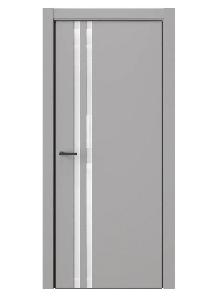 Двери WestStyle  "IN 37" Макиато /Аляска Lacobel /алюм.кромка  ДО