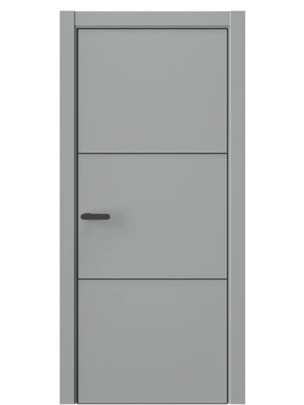 Двери WestStyle  "IN 26" Серая Гавань /алюм.кромка  ДГ