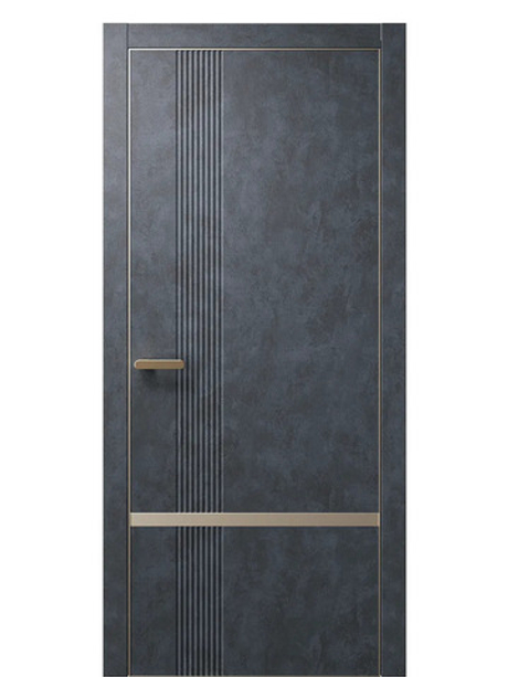 Двери WestStyle  "IN Miavi M" Бетон Маренго /молдинг /алюм.кромка  ДГ