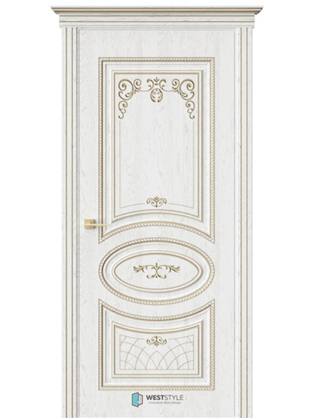 Двери WestStyle  Рафаэлла  Белый  ДГ