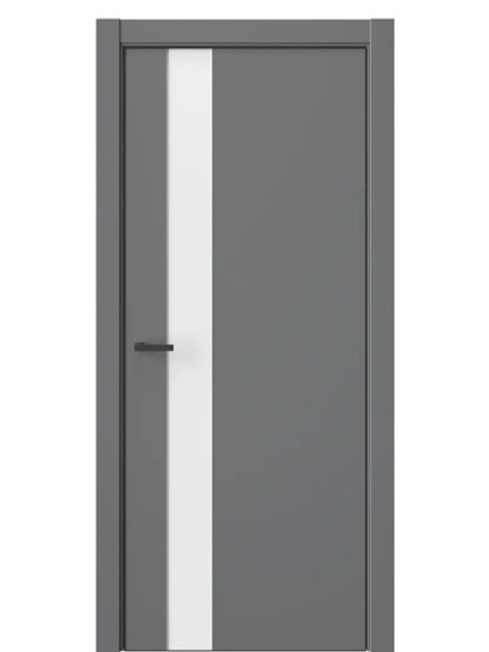 ДВЕРИ WestStyle  "IN 2" Альпийская Ночь /Аляска сатин Matelac /алюм.кромка ДО