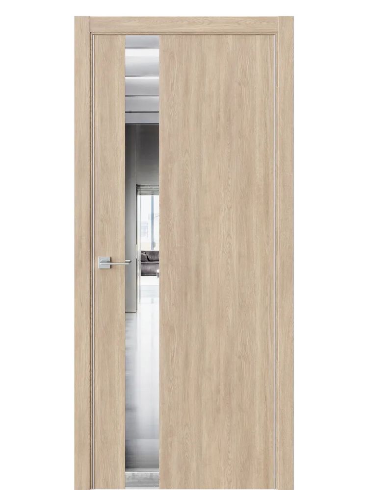 Двери WestStyle  "IN 2" Брандо /Зеркало /алюм.кромка ДО