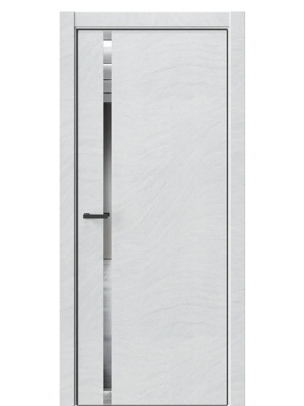 Двери WestStyle  "IN 36" Стоунлайн Лайт /Зеркало /алюм.кромка ДО