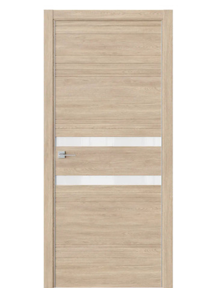 Двери WestStyle  "IN 13" Брандо /Аляска Lacobel /алюм.кромка ДО