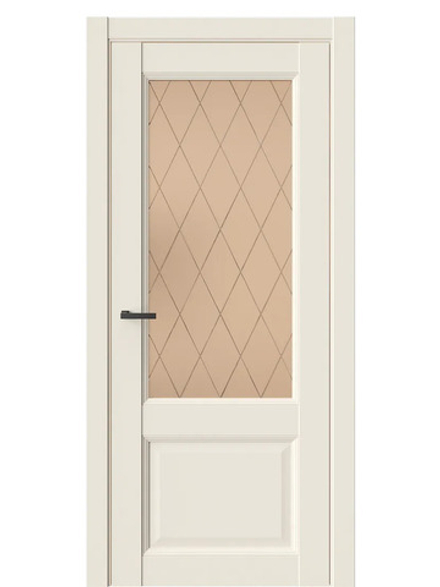 Двери WestStyle Enika 4 Emlayer бежевый /Бронза Сатинат  ДО