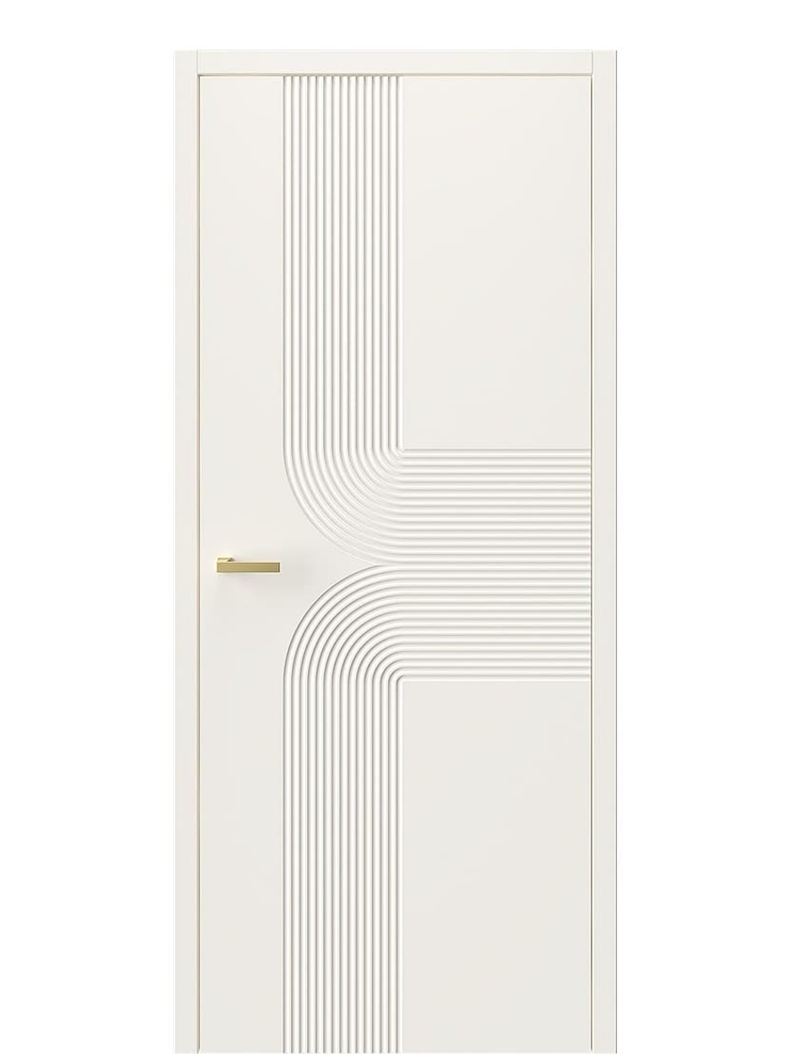 Двери WestStyle  Molis 1 без оформления RAL 9010 Бежевый ДГ