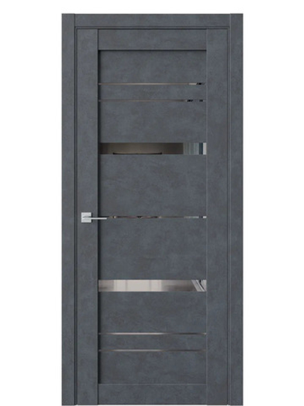 Двери WestStyle  "CZ 2 Бетон маренго/зеркало графит ДО